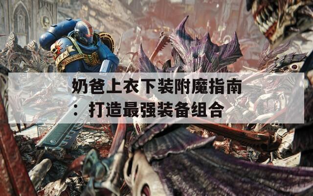 奶爸上衣下装附魔指南：打造最强装备组合