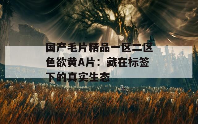 国产毛片精品一区二区色欲黄A片：藏在标签下的真实生态