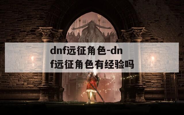 dnf远征角色-dnf远征角色有经验吗